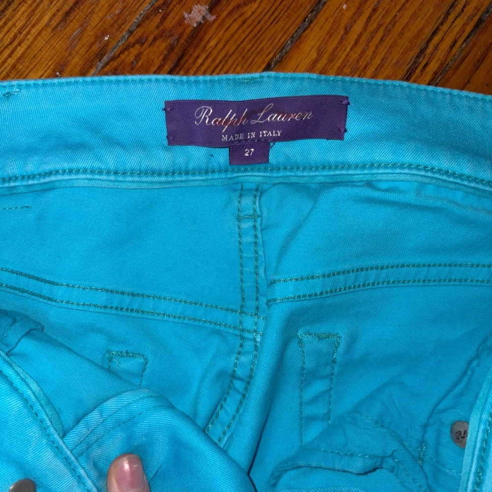 Ralph Lauren Blue Denim Jeans with Classic Stitching